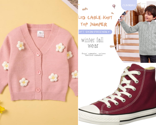 Cuteness layered up for fall ☕️🧣 cover photo collage