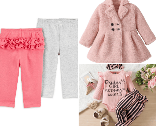 Baby girl stuff cover photo collage