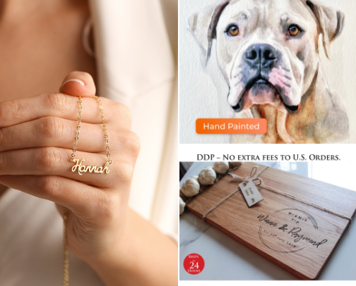 My Top Etsy Stores and Items cover photo collage