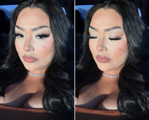 BADDIE MAKEUP LOOK ON A BUDGET ✨🎀 cover photo collage