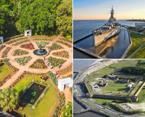 Things To Do In and Around Mobile, Alabama cover photo collage