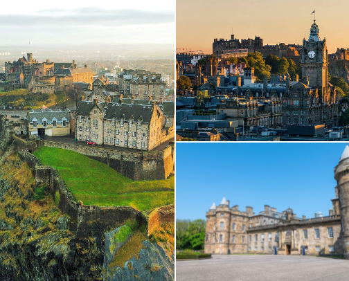 A Guide to Edinburgh, Scotland: Activities & Restaurants cover photo collage