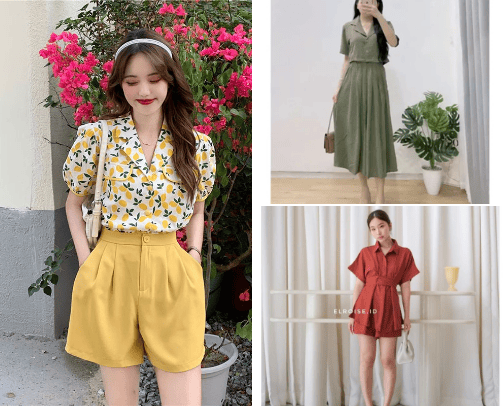 OOTD kekinian Korean style cover photo collage