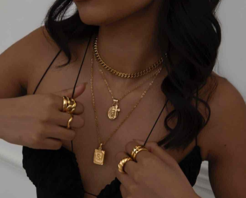 Gold Jewelry Girly ✨📀 cover photo collage