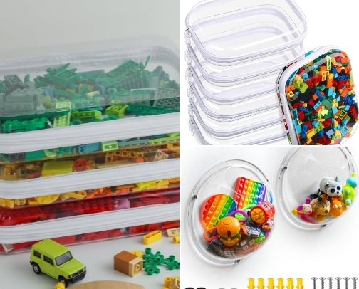 Playroom organization cover photo collage