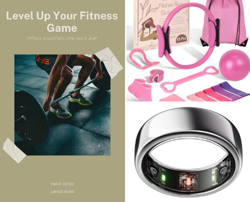 Fitness cover photo collage