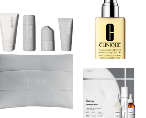 Skin care routine cover photo collage