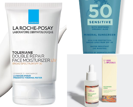 Healthy Skin Starts Here! cover photo collage
