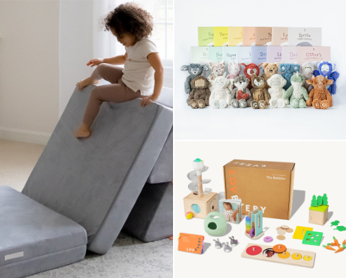 Read if you have tiny humans: TODDLER ESSENTIALS. cover photo collage