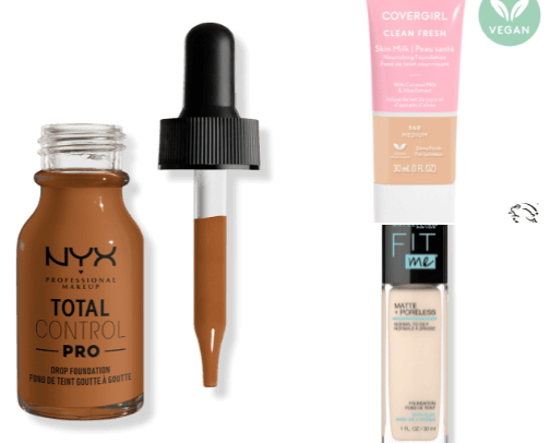 flawless drugstore makeup routine cover photo collage