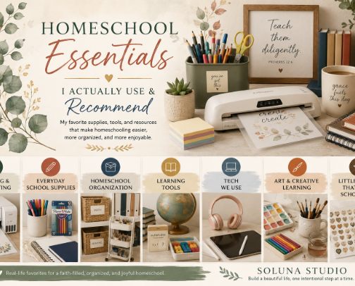 My Homeschool Favorites That Make Life Easier cover photo collage