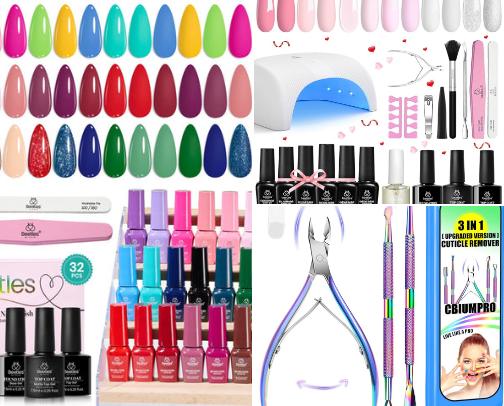 Most favorite at home nail products for healthy nails! 💅 cover photo collage