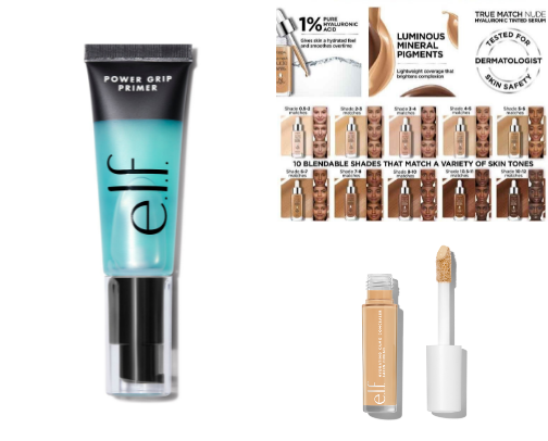 Drugstore makeup recs cover photo collage