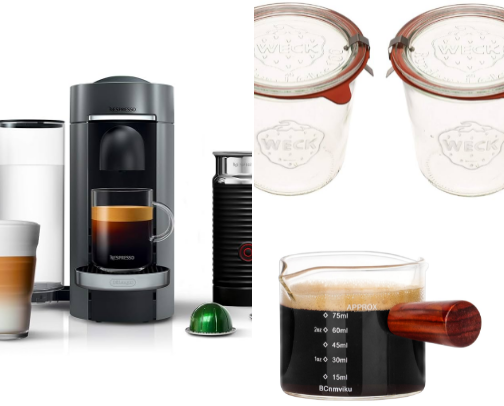 What you need for the best at home latte ☕️ cover photo collage