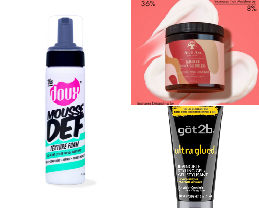 Curly hair must haves cover photo collage