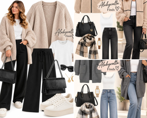 Women’s Everyday Style | Cozy, Chic & Effortless Outfits cover photo collage