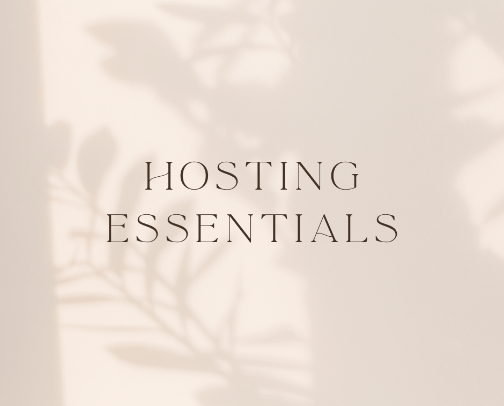 cute hosting essentials cover photo collage