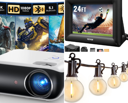 Outdoor Movie Night cover photo collage