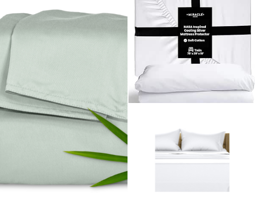 Luxury Cooling Sheets & Bedding for the Best Sleep Ever cover photo collage