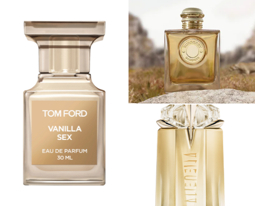 My favourite perfumes as a soft sweet vanilla girlie cover photo collage