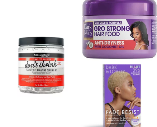 4C/Black Hair Care products cover photo collage