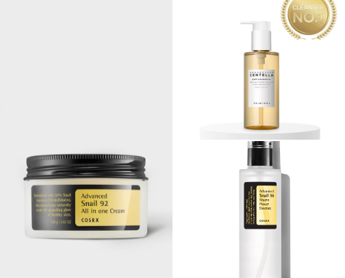 My everyday skincare 🩷 cover photo collage