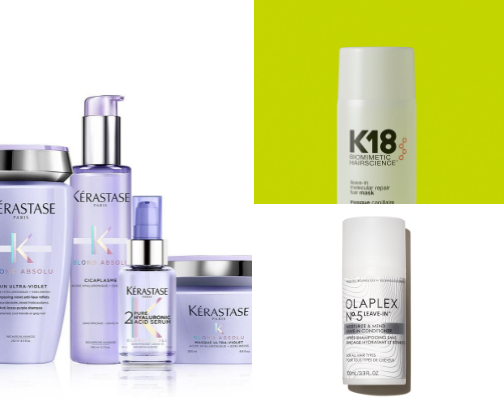 Products that saved my damaged bleached hair cover photo collage
