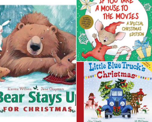 Cozy Christmas Reads: Holiday Toddler Book Rotation cover photo collage