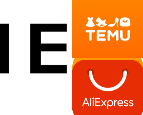 Online shopping cover photo collage