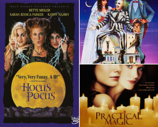 spooky/fall movies to watch if you're staying in on halloween cover photo collage