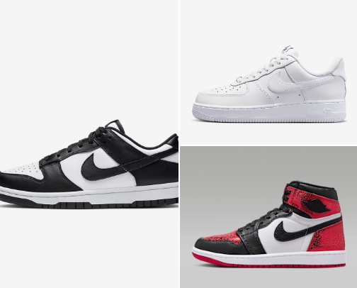 NIKE COLLECTIONS - SHOES; BAGS and CLOTHING; BRA'S and LEGGINGS cover photo collage