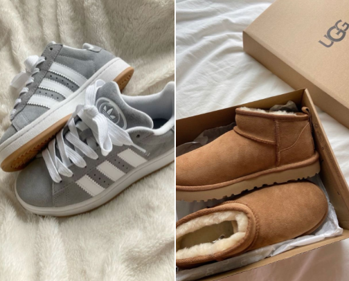 trendy and basic shoes cover photo collage