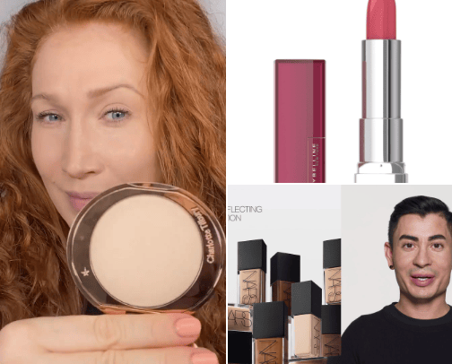 Long stay makeup cover photo collage