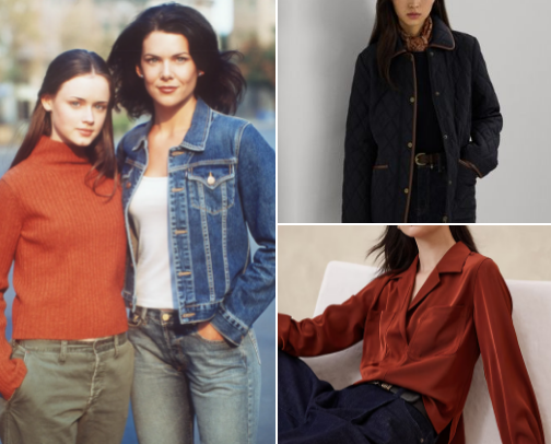 Gilmore Girl Fall Inspired Outfits cover photo collage