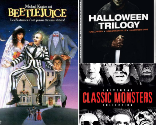 Halloween movies from my childhood 70s through 2000’s cover photo collage