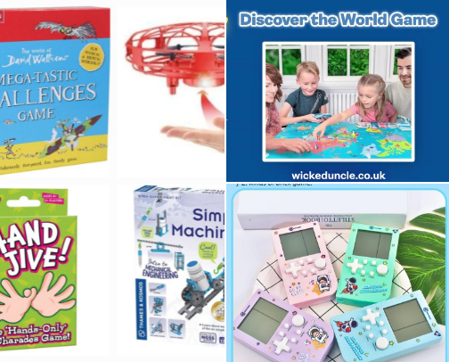 Kids toys cover photo collage