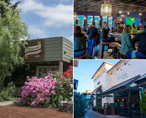My top Eugene (or nearby) locations for food/drinks cover photo collage