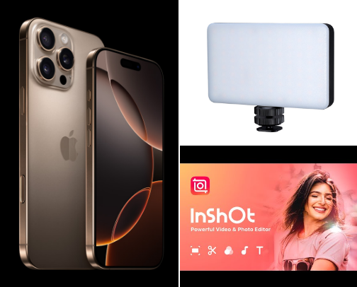 Things I use to make content ✨ cover photo collage