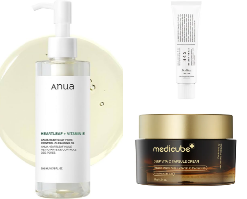 best skincare products cover photo collage
