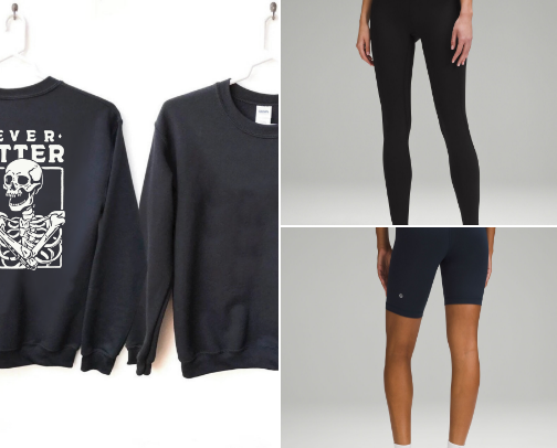 How to Style : My Never Better Skeleton Sweatshirt cover photo collage