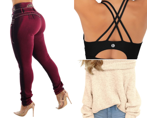 Amazon Clothing cover photo collage