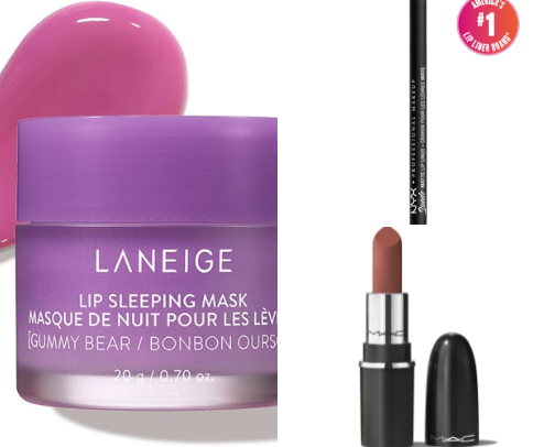 Lip routine👄 cover photo collage