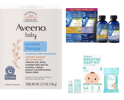 Sick baby essentials cover photo collage