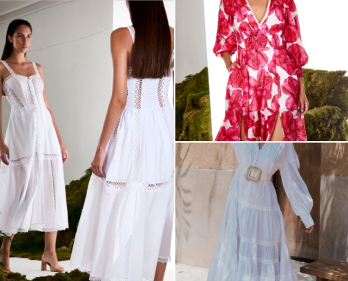 Beach dresses cover photo collage