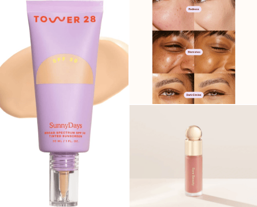 Beauty - makeup cover photo collage