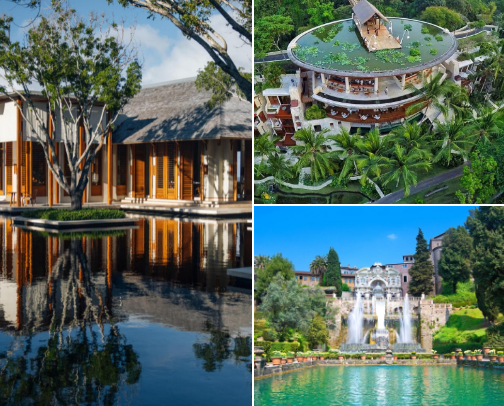 From Santorini to Bali: 15 Dreamy Honeymoon Hotels Around the World: Europe, Indian Ocean & the Americas 2026 cover photo collage