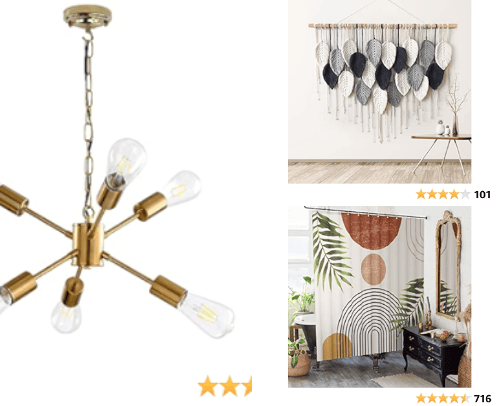 Boho Home decor for small spaces cover photo collage