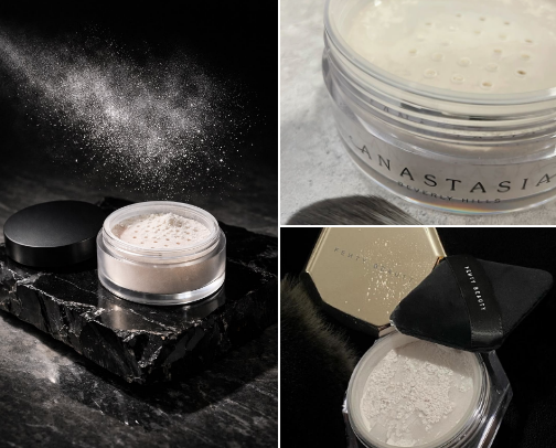 powder foundations🎀 cover photo collage