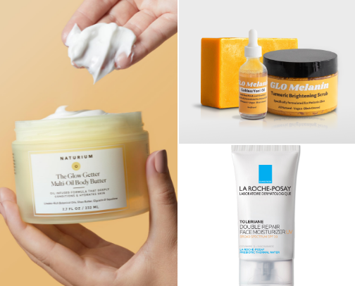 Glow Up Essentials ✨ Hair, Skin, & Beauty Faves (for oily skin + natural hair girlies) cover photo collage