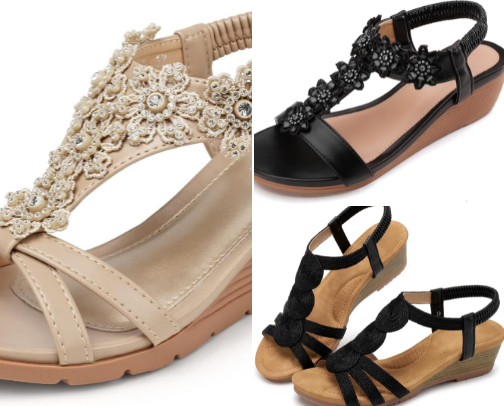 Sandal Model Wedges Musim Panas cover photo collage